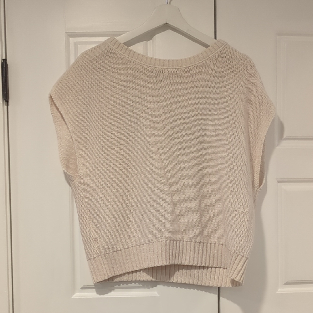 LOFT Women's Soft Cream Knit Sweater